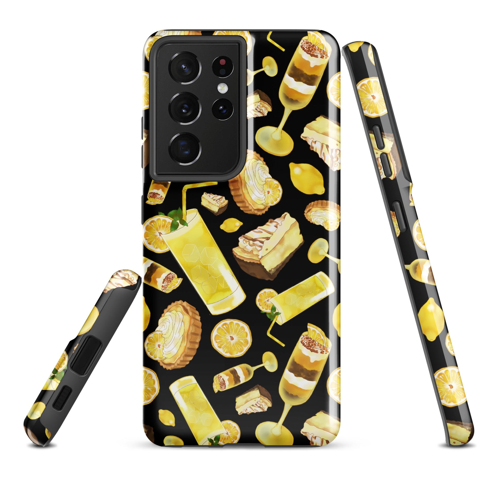 Sleek and durable Lemon Samsung® Tough Case featuring vibrant designs for ultimate phone protection and style.