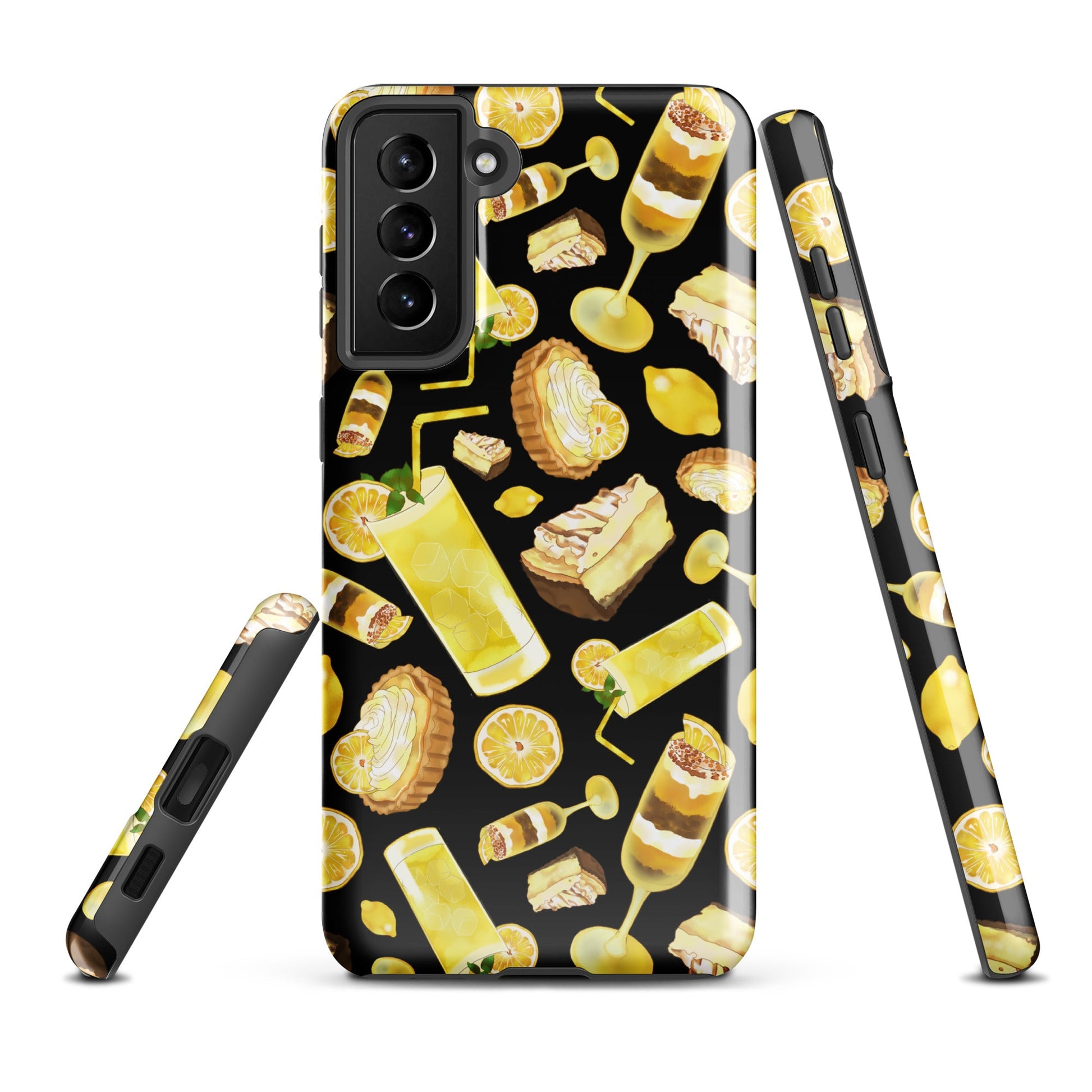 Vibrant Lemon Samsung® Tough Case showcases a stylish design that protects your phone from bumps and scratches.