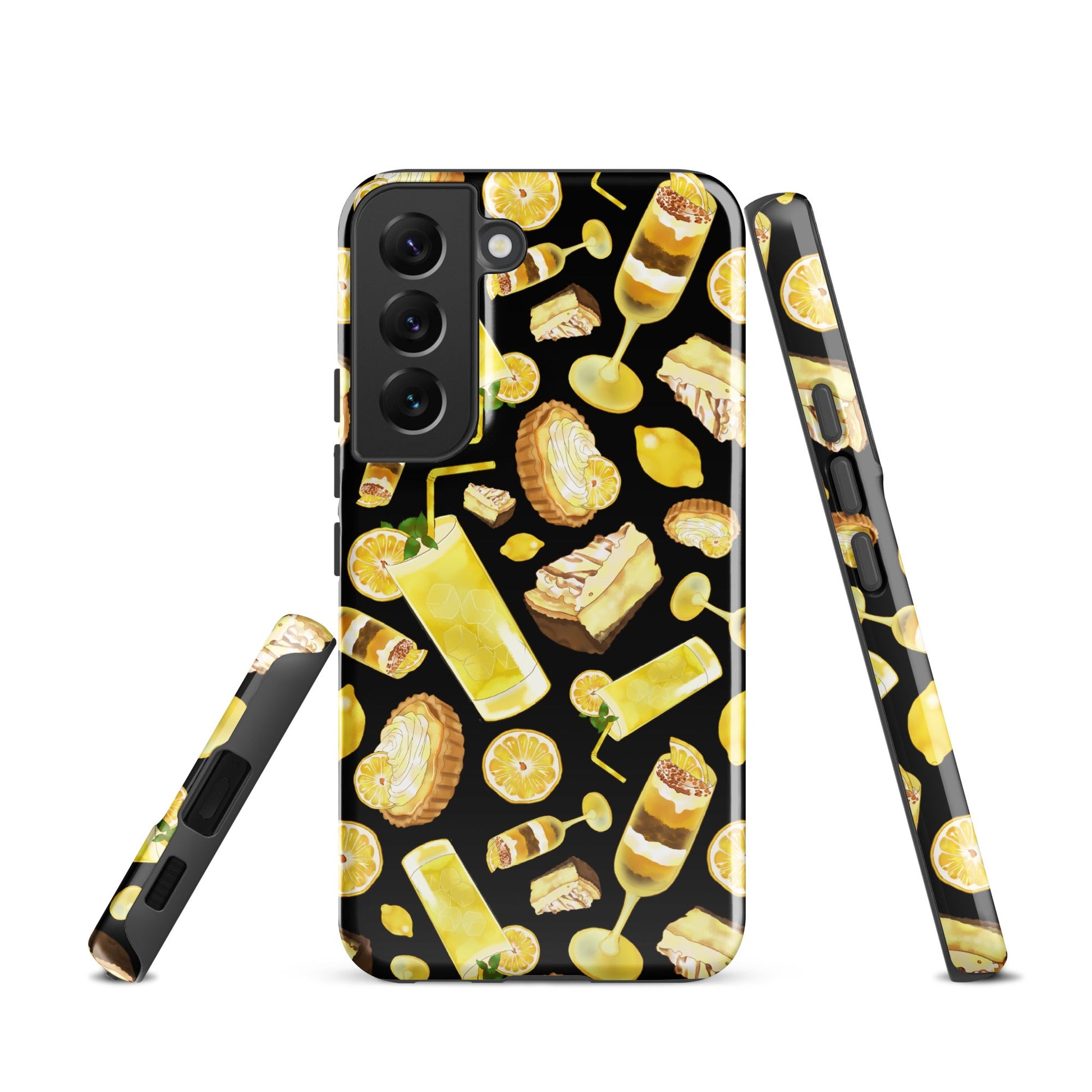 Lemon Samsung® Tough Case features vibrant lemon designs, providing durable, stylish protection for your phone.