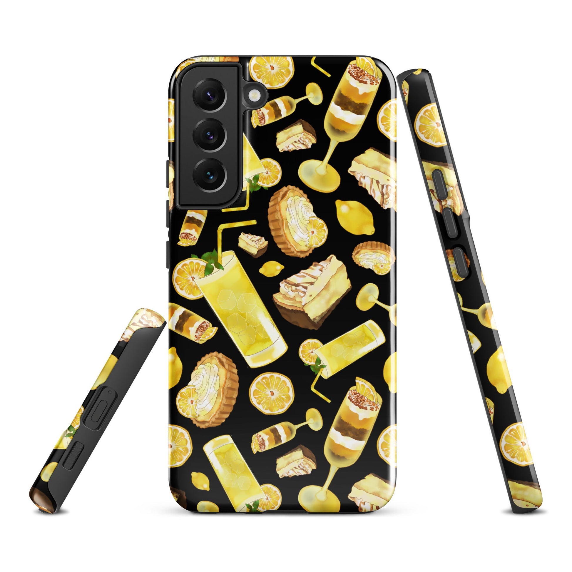Vibrant Lemon Samsung® Tough Case featuring a stylish design, ensuring durability and protection for your phone.