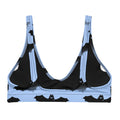 Lilith Padded Bikini Top features a playful bat print, perfect for sunny days and versatile summer styling.