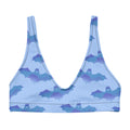 Lilith Padded Bikini Top features a whimsical bat design, perfect for sunny days at the beach or pool.