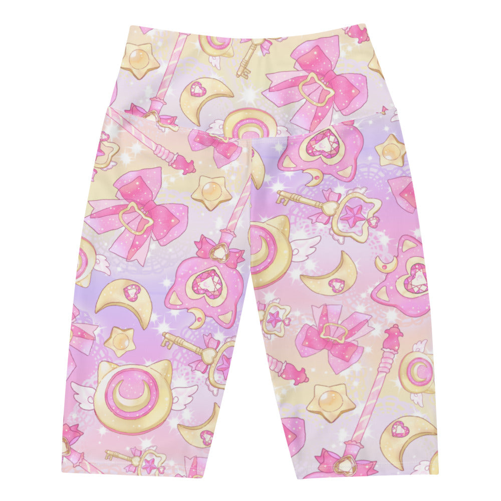 Stylish Magical Girl Biker Shorts with vibrant designs for maximum mobility during workouts. Perfect for your magical training!