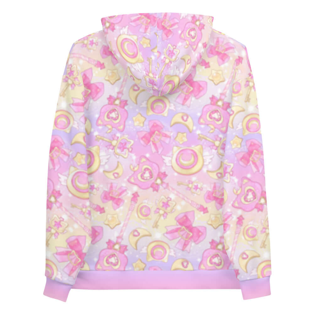 Vibrant Magical Girl Hoodie with a soft fleece interior, perfect for fulfilling your Magical Girl dreams in style.