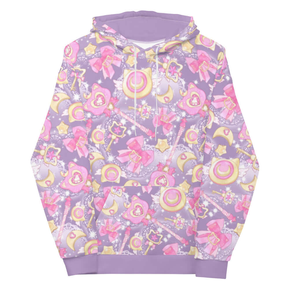 Discover your dreams with the Magical Girl Hoodie, featuring a vibrant print and cozy brushed fleece interior.