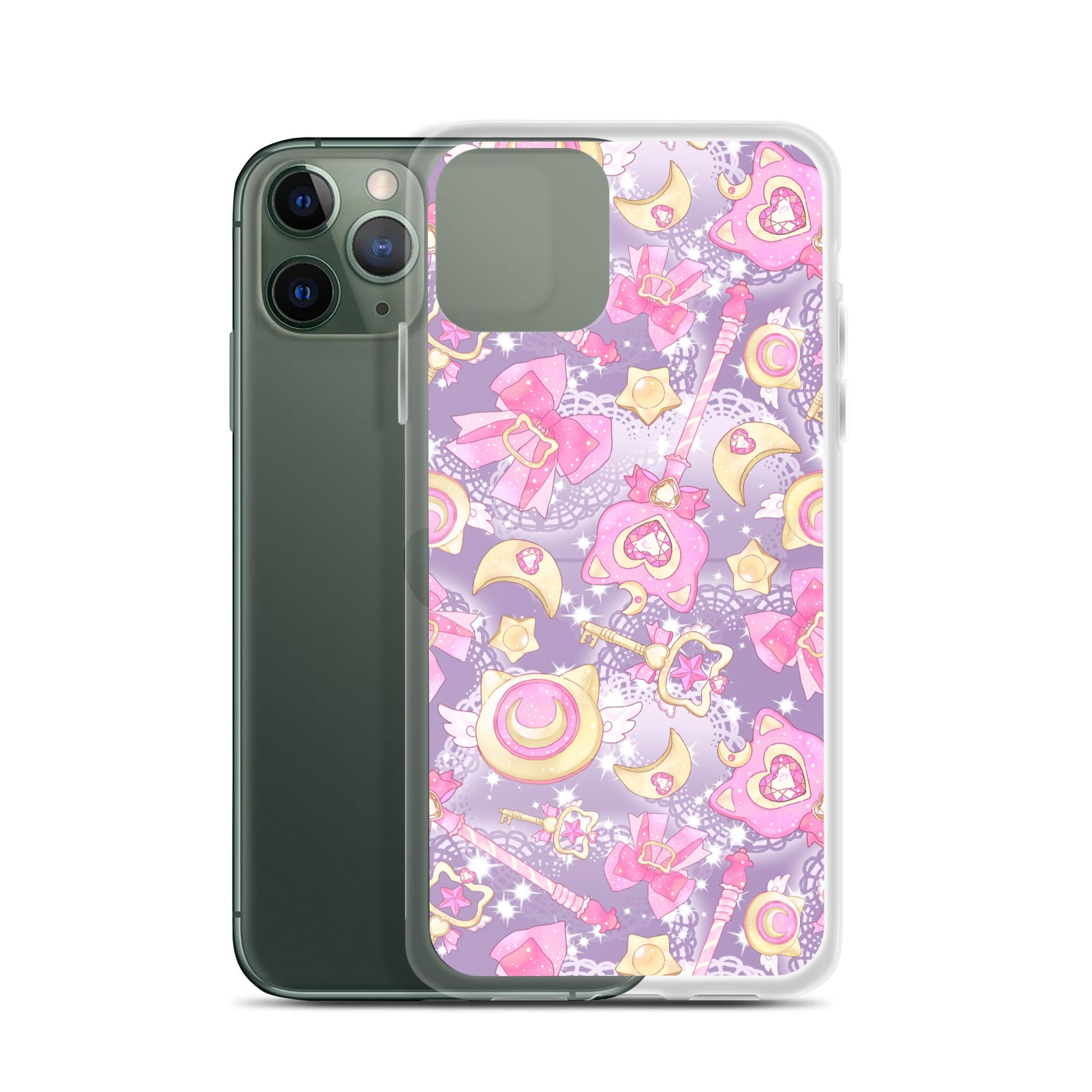 Sleek Magical Girl iPhone® Clear Case featuring vibrant designs to protect your phone and channel your inner magical girl.