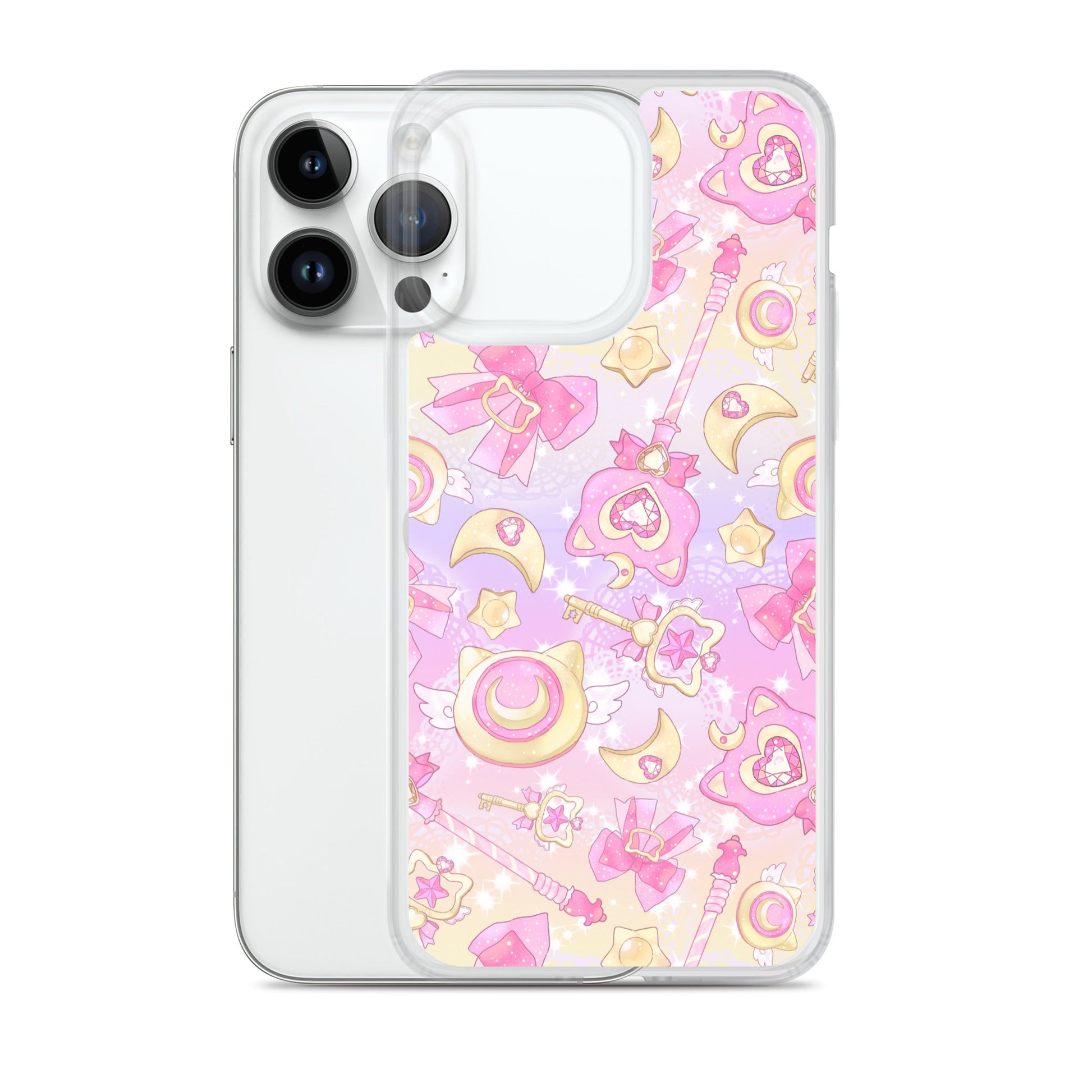 Protect your phone in style with the Magical Girl iPhone® Clear Case featuring charming magical designs.