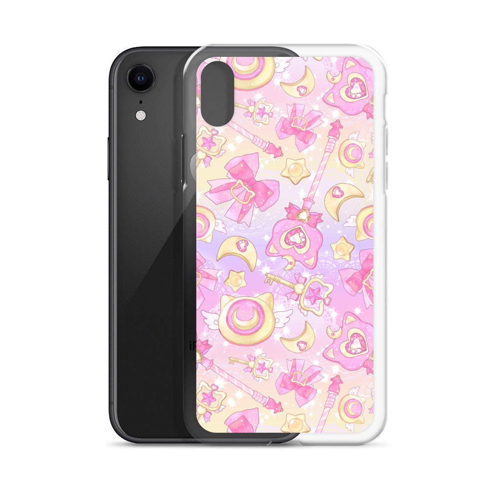 Protect your phone in style with the Magical Girl iPhone® Clear Case, featuring a vibrant, magical design.