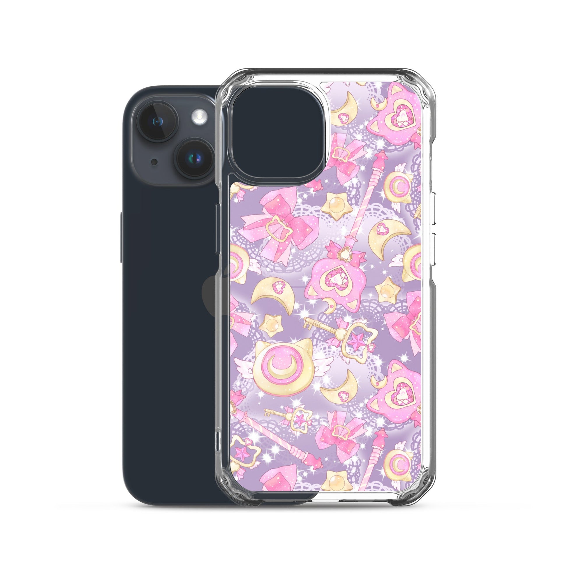Stylish Magical Girl iPhone® Clear Case showcases vibrant designs, perfect for protecting your magical gadget.
