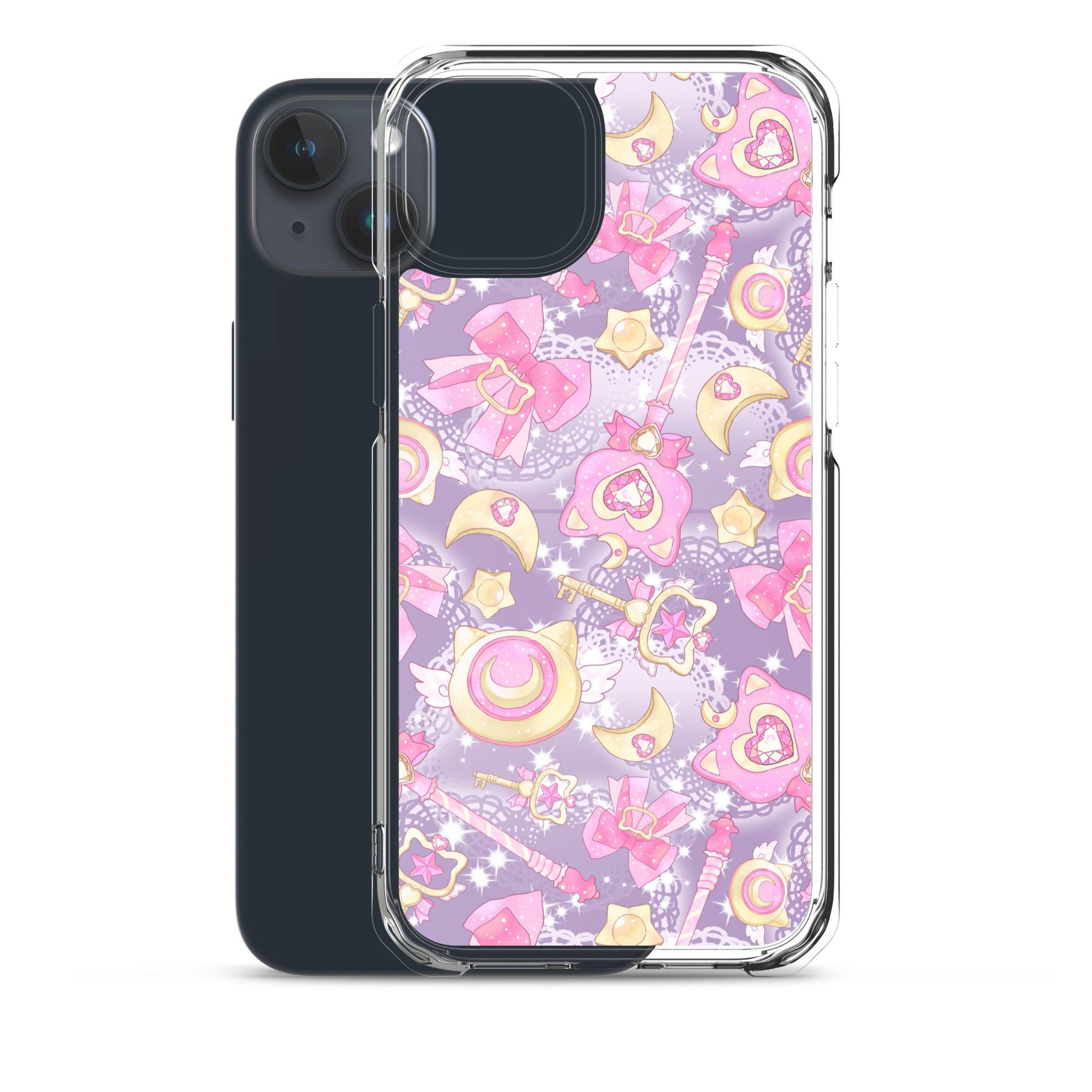Sleek Magical Girl iPhone® Clear Case features vibrant designs, perfect for protecting your magical gadget.