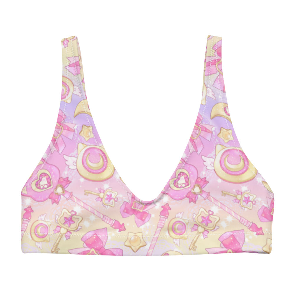 Show off your style with the Magical Girl Padded Bikini Top, perfect for beach days and poolside fun!