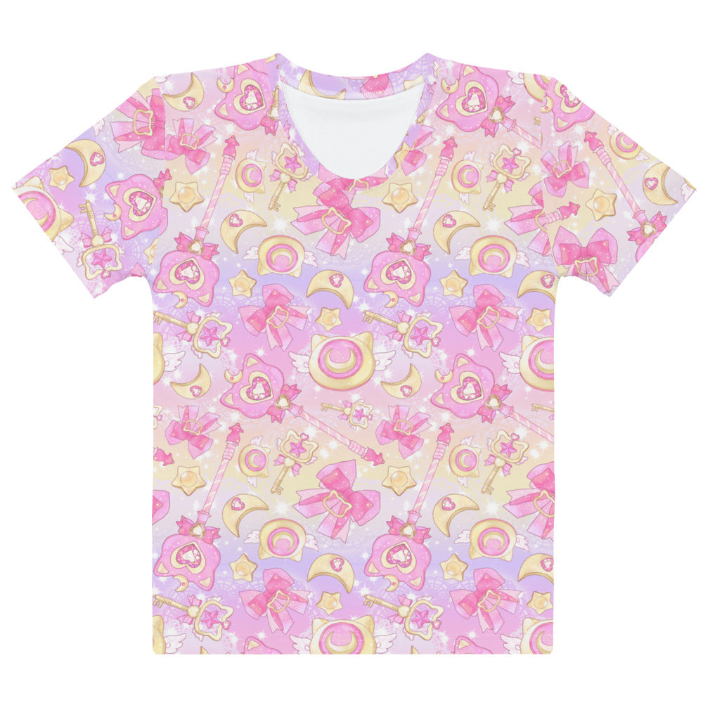 Bright and colorful Magical Girl T-shirt with charming designs, perfect for comfort and style in any outfit.