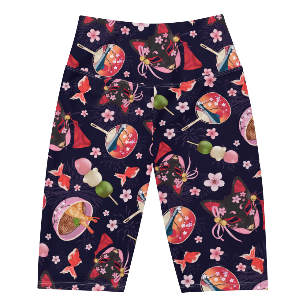 Matsuri Biker Shorts feature a vibrant design for stylish comfort during summer activities. Perfect for any outfit!