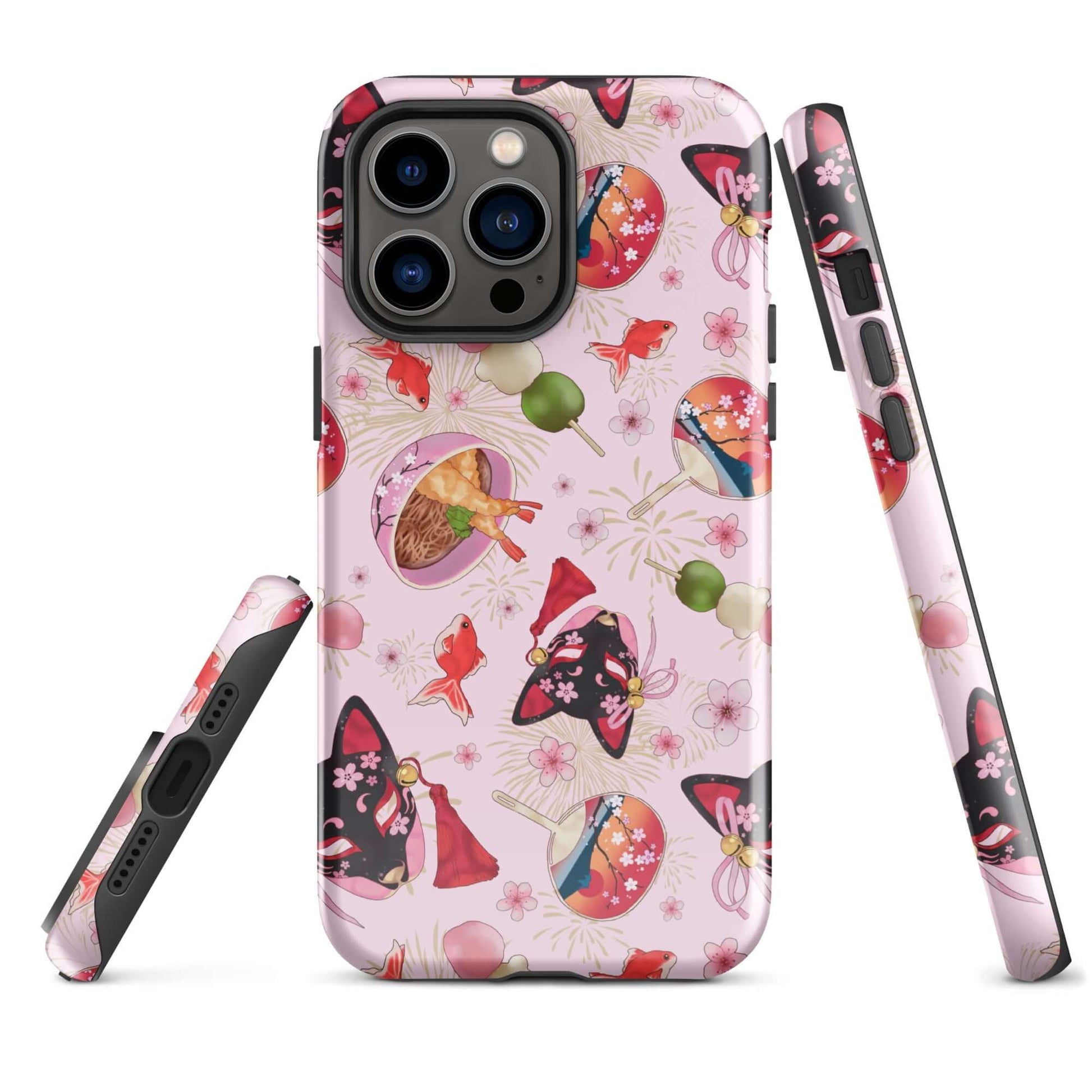 Stylish Matsuri iPhone® Tough Case featuring a unique design, offering durable protection and impact absorption.