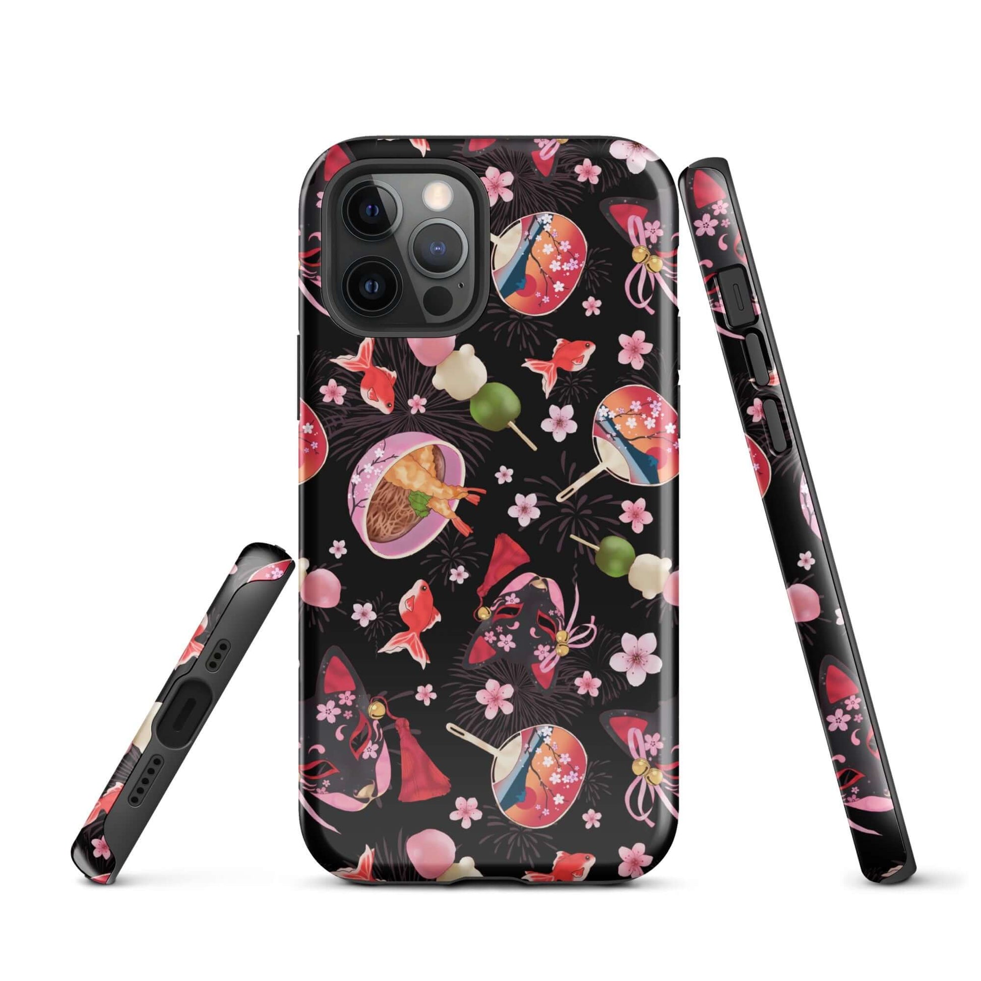 Protect your phone stylishly with the durable Matsuri iPhone® Tough Case, featuring vibrant Japanese-themed designs.