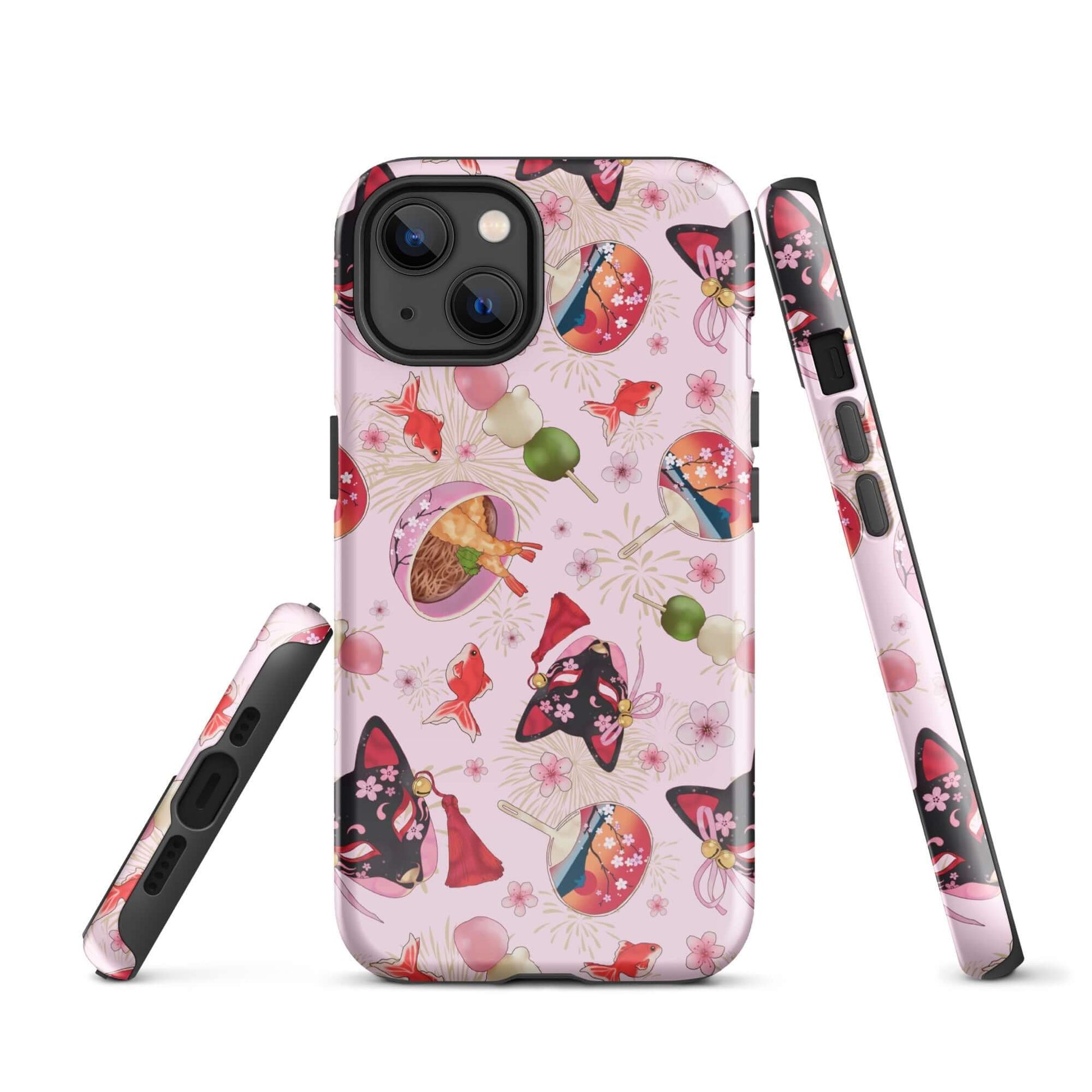 Matsuri iPhone® Tough Case features a stylish design with dual-layer protection for ultimate phone safety.