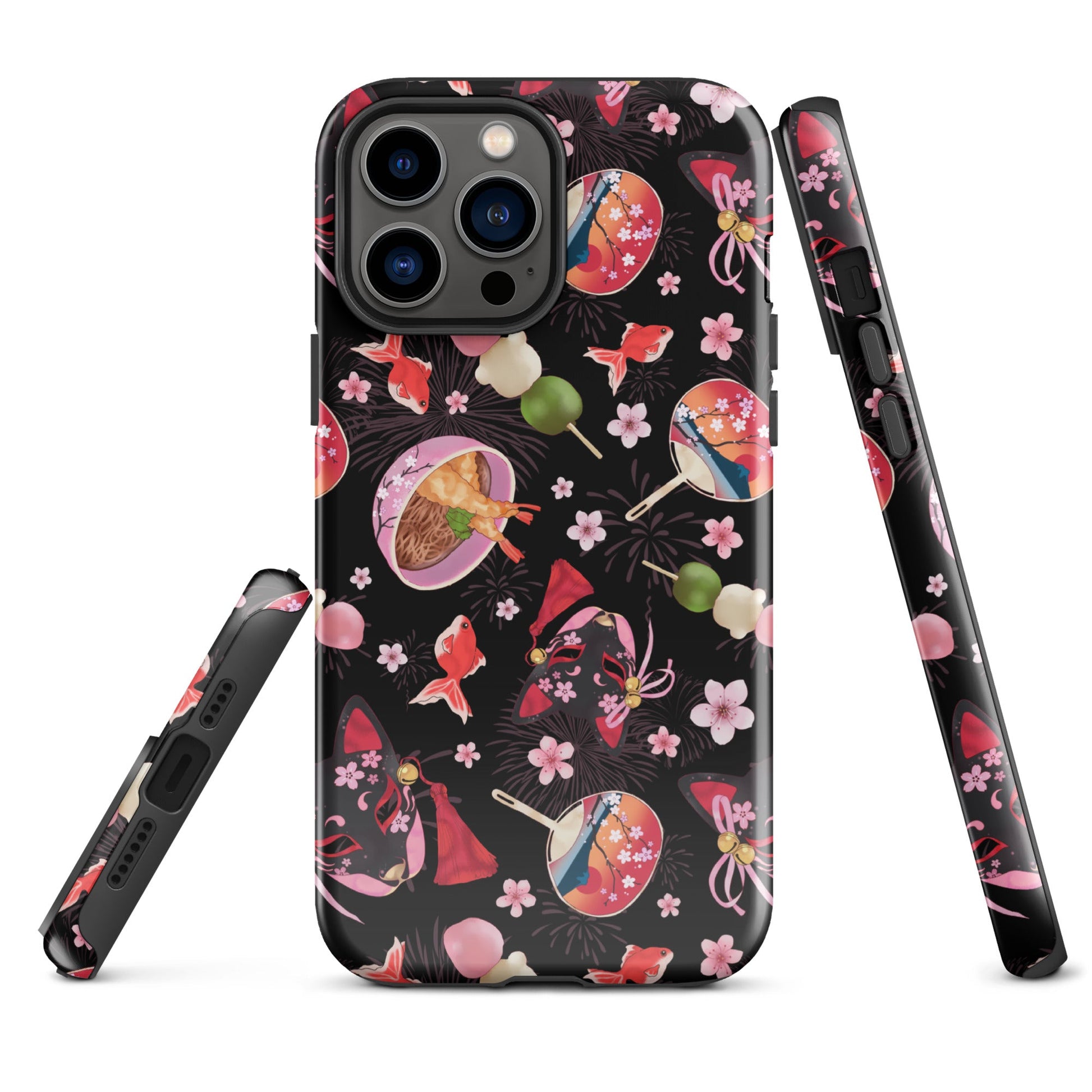 Colorful Matsuri iPhone® Tough Case featuring a stylish design, perfect for protecting your phone with flair.