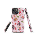 Matsuri iPhone® Tough Case showcases a vibrant design, offering stylish protection for your device year-round.