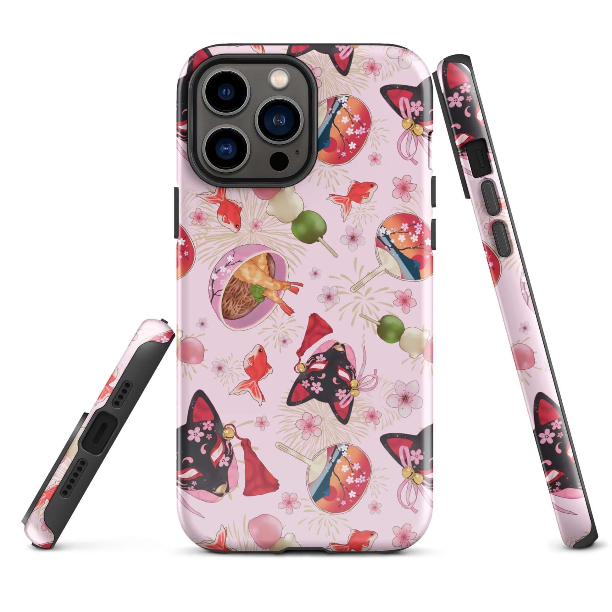 Stylish Matsuri iPhone® Tough Case with vibrant designs, offering durable protection for your phone all year round.