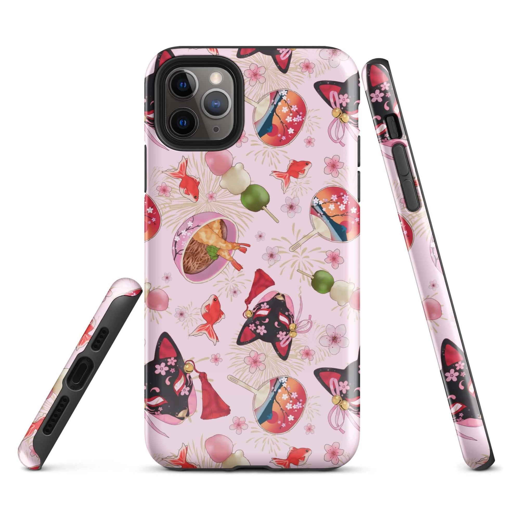 Colorful Matsuri iPhone® Tough Case featuring vibrant designs, offering stylish protection for your device.
