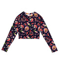 Matsuri Long-sleeved Crop Top features a vibrant design, eco-friendly materials, perfect for athleisure and sports.