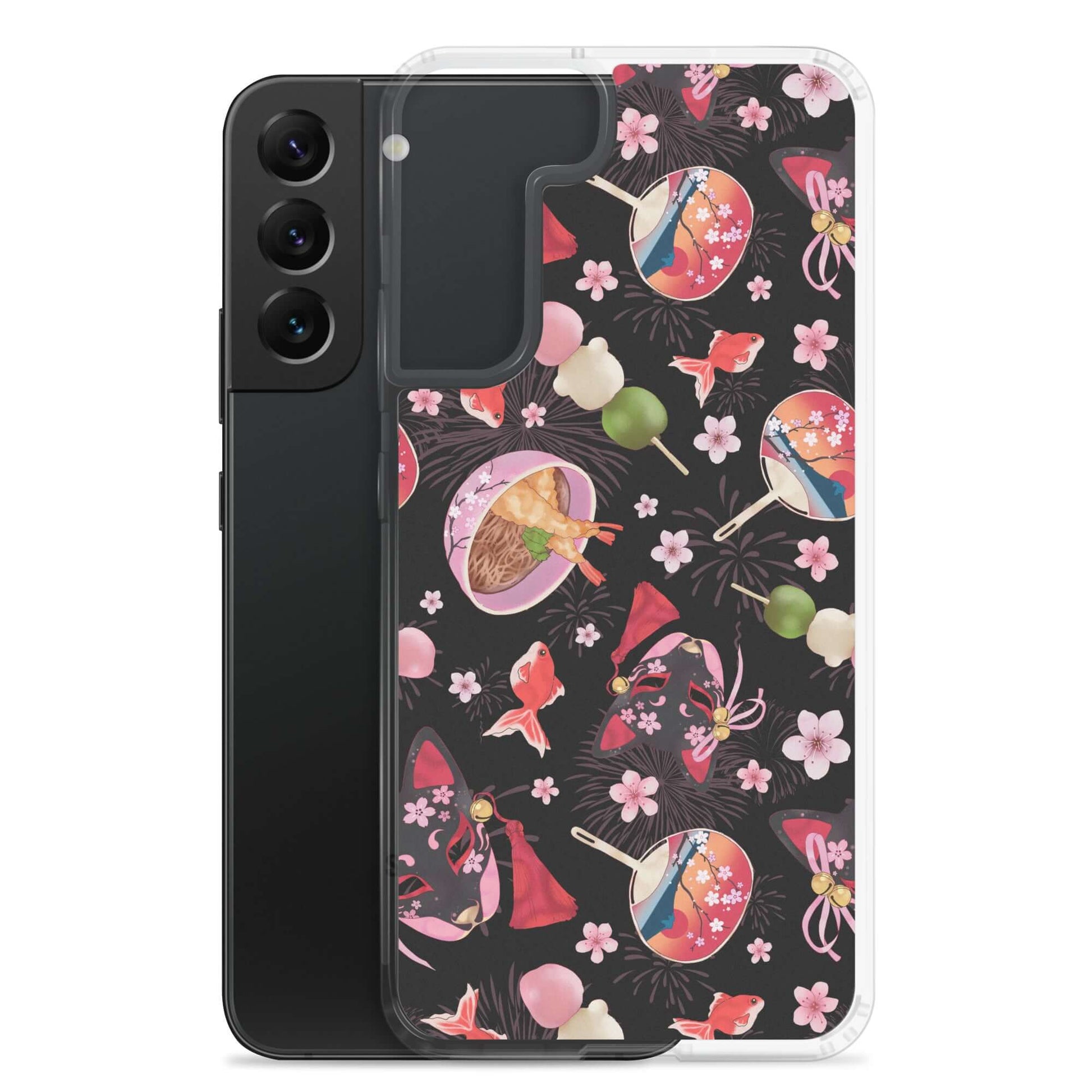 Protect your phone with the Matsuri Samsung® Clear Case, featuring a festive design perfect for summer celebrations.