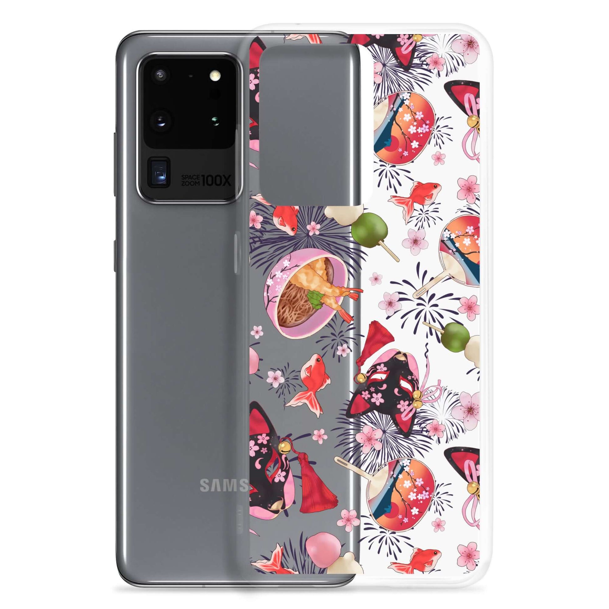 Celebrate summer festivals with the Matsuri Samsung® Clear Case, protecting your phone in style and vibrancy.
