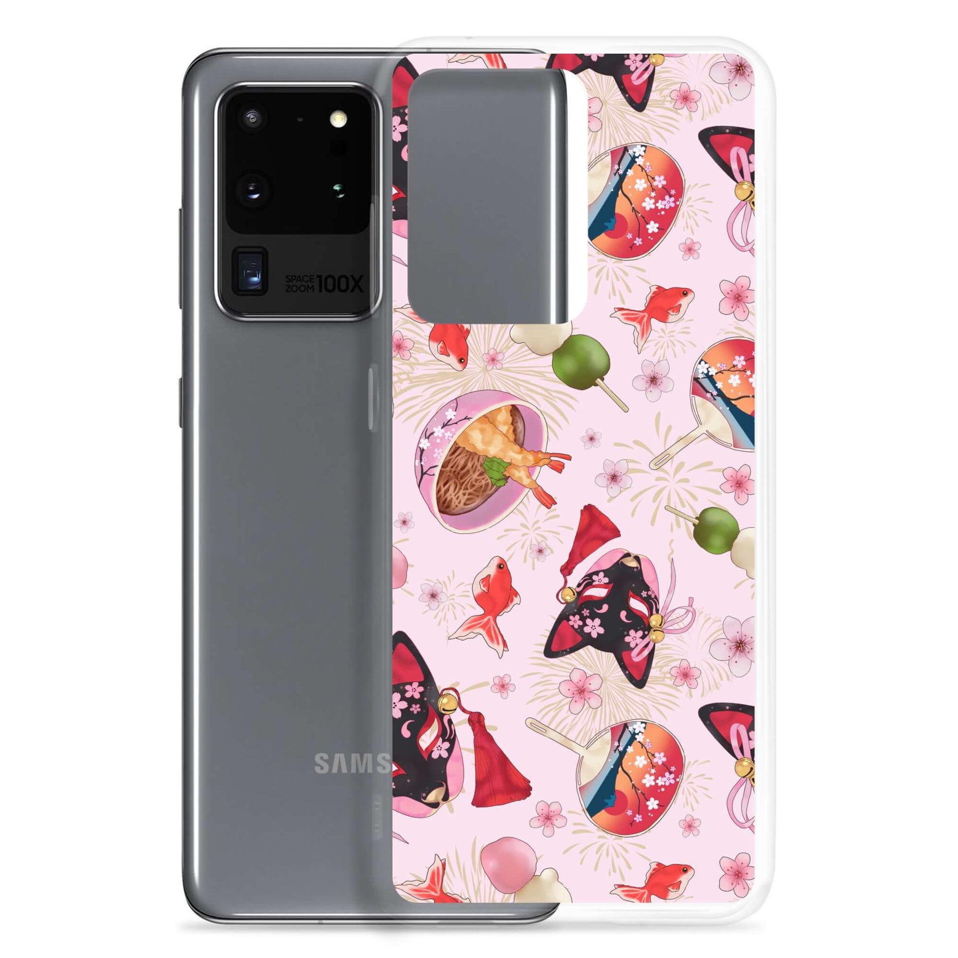 Protect your Samsung with the vibrant Matsuri Samsung® Clear Case, perfect for summer festivals and daily use.