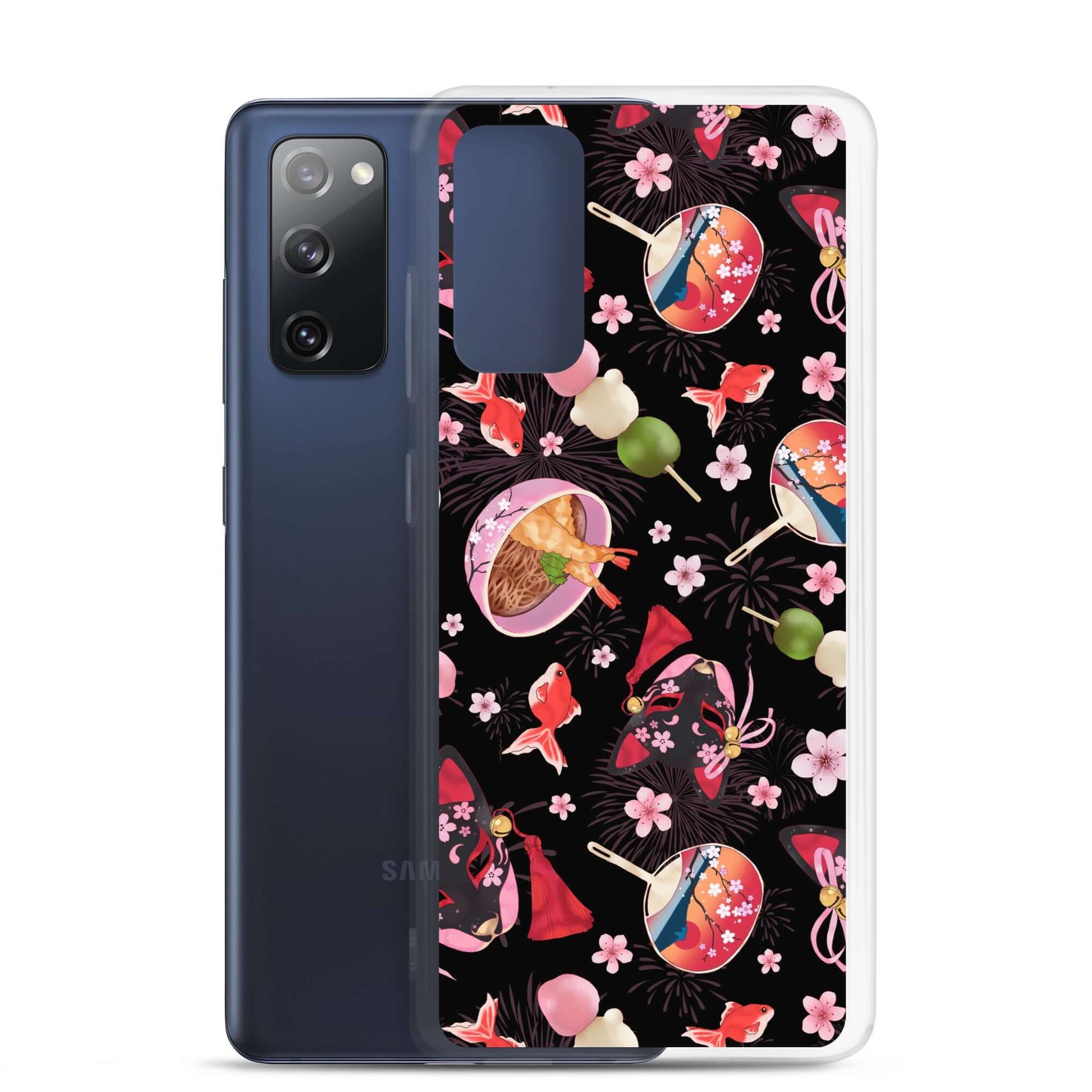 Protect your phone in style with the Matsuri Samsung® Clear Case, featuring vibrant festival-themed designs.