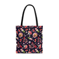 Matsuri Tote Bag (Indigo) features a vibrant Japanese festival design, perfect for gym or beach outings.