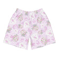 Men's Anniversary Athletic Shorts feature a stylish floral design, perfect for workouts and casual wear.