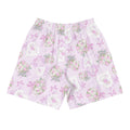 Stylish Men's Anniversary Athletic Shorts in floral print, perfect for running, swimming, and weightlifting activities.