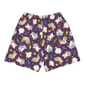 Men's Trick or Treaters Athletic Shorts featuring fun pet patterns, perfect for workouts and casual activities.