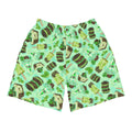 Men's Choco Mint Athletic Shorts feature a fun mint pattern, perfect for running or any active lifestyle.