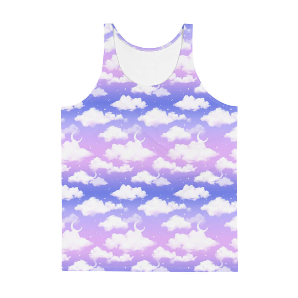 Men's Cloudy Sky Tank Top features vibrant colors and a soft, relaxed fit perfect for any casual occasion.