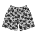 Stylish Men's Enchanted Rose Athletic Shorts feature a unique floral pattern, perfect for workouts and casual wear.