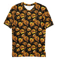 Men's Enchanted Rose T-shirt featuring a vibrant floral pattern, perfect for any casual outing or lounging at home.