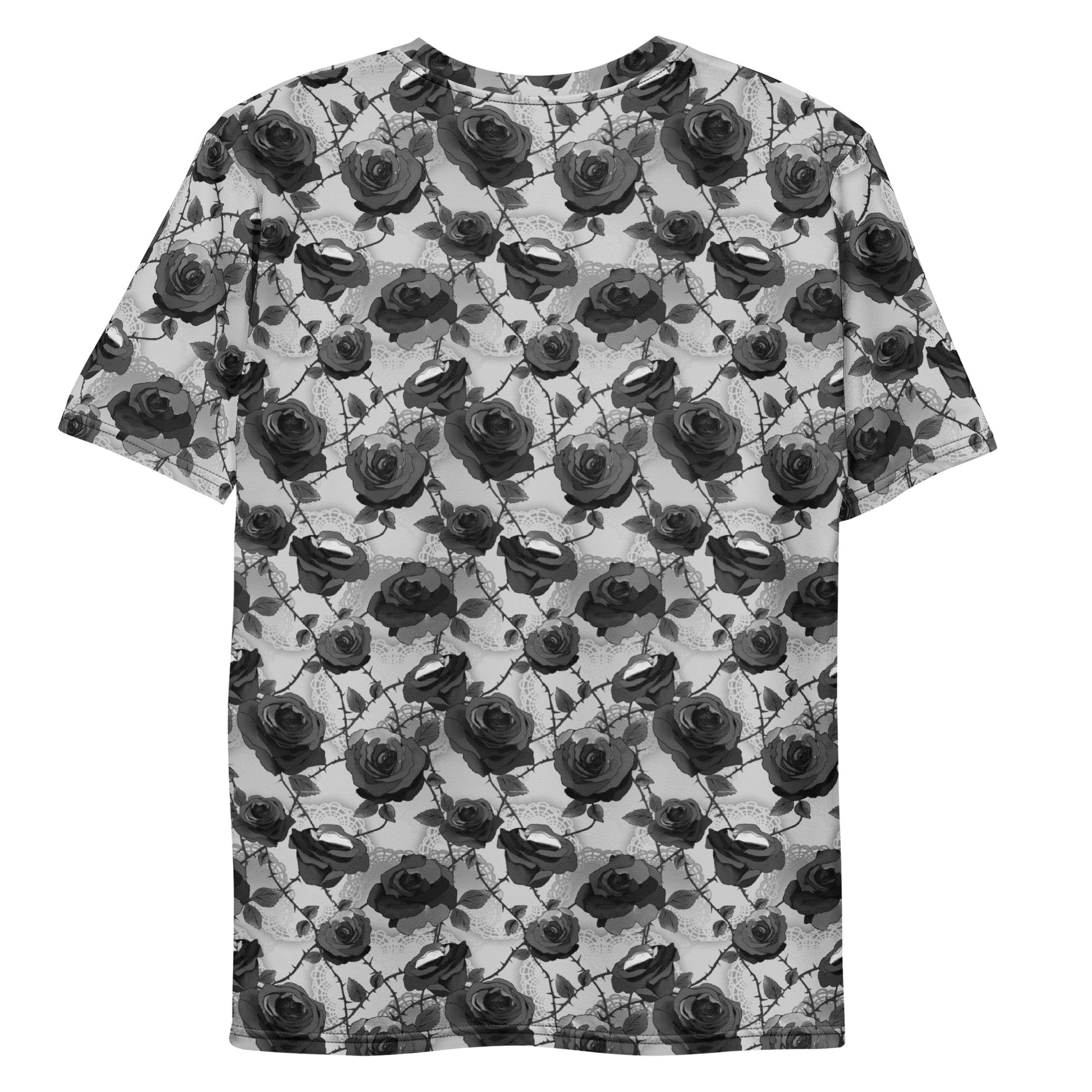 Stylish Men's Enchanted Rose T-shirt features a floral design, perfect for casual outings and everyday wear.