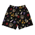 Men's Gothic Tea Time Athletic Shorts feature a unique floral and skull design, perfect for active lifestyles.