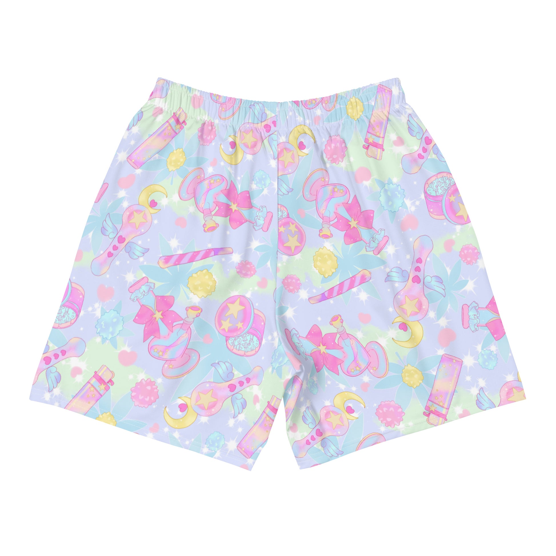 Colorful Men's Indica Magica Athletic Shorts perfect for running, swimming, or weight-lifting, offering comfort and style.