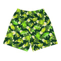 Men's Kero-kero Athletic Shorts featuring a vibrant frog print, perfect for workouts and casual wear.