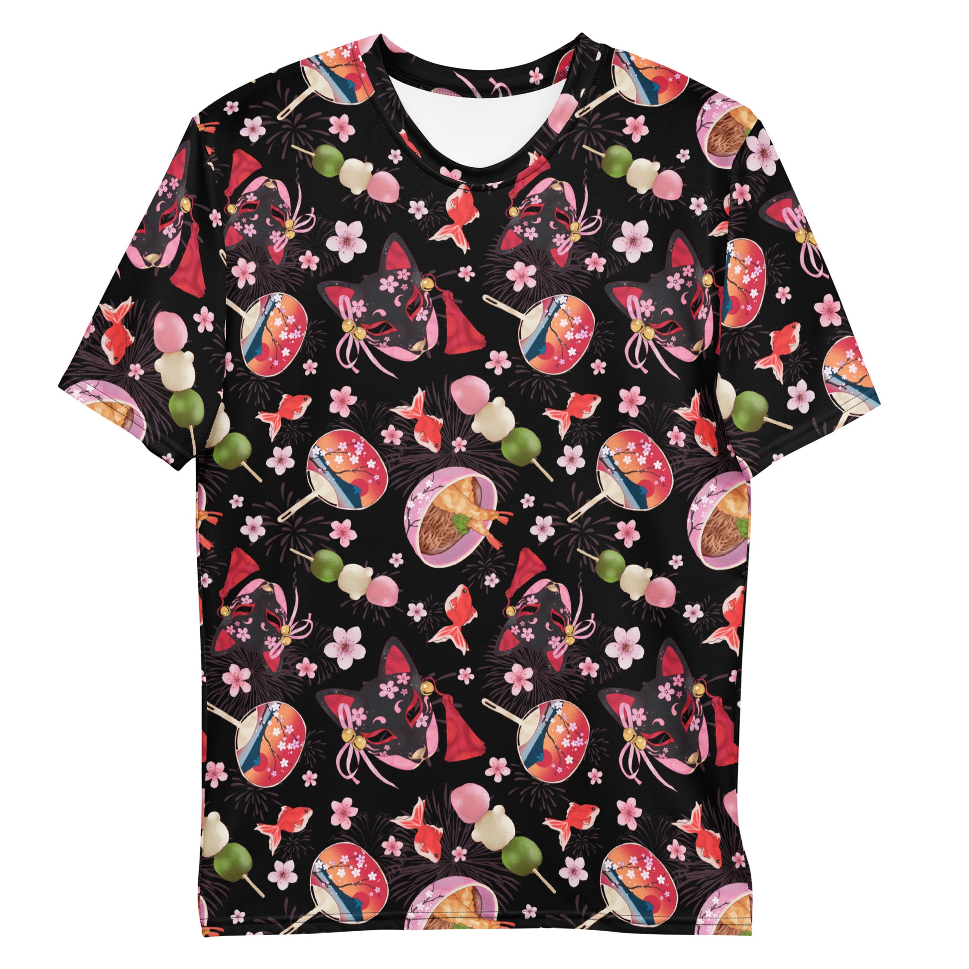 Vibrant Men's Matsuri T-shirt featuring a unique design, made from soft, durable polyester for ultimate comfort.