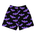 Men's Morrigan Athletic Shorts feature a fun bat design, perfect for running or any active lifestyle. Ideal for workouts!