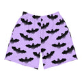 Men's Morrigan Athletic Shorts feature a playful bat print, perfect for running or any active lifestyle.
