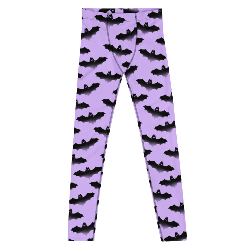 Men's Morrigan Leggings feature a unique bat design, perfect for workouts and casual wear. Embrace your active lifestyle!