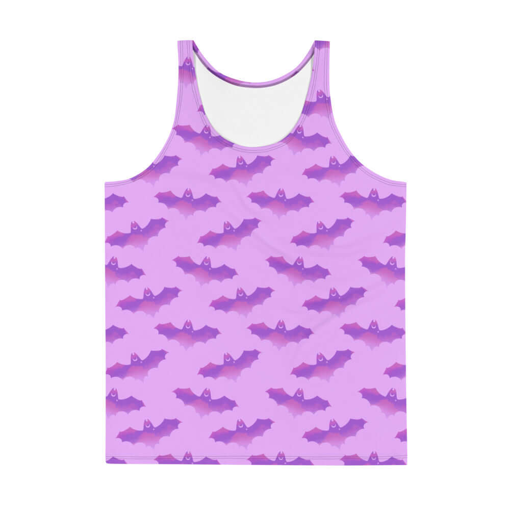 Bright and stylish Men's Aensland Tank Top featuring a fun bat print, ideal for a relaxed and comfortable look.