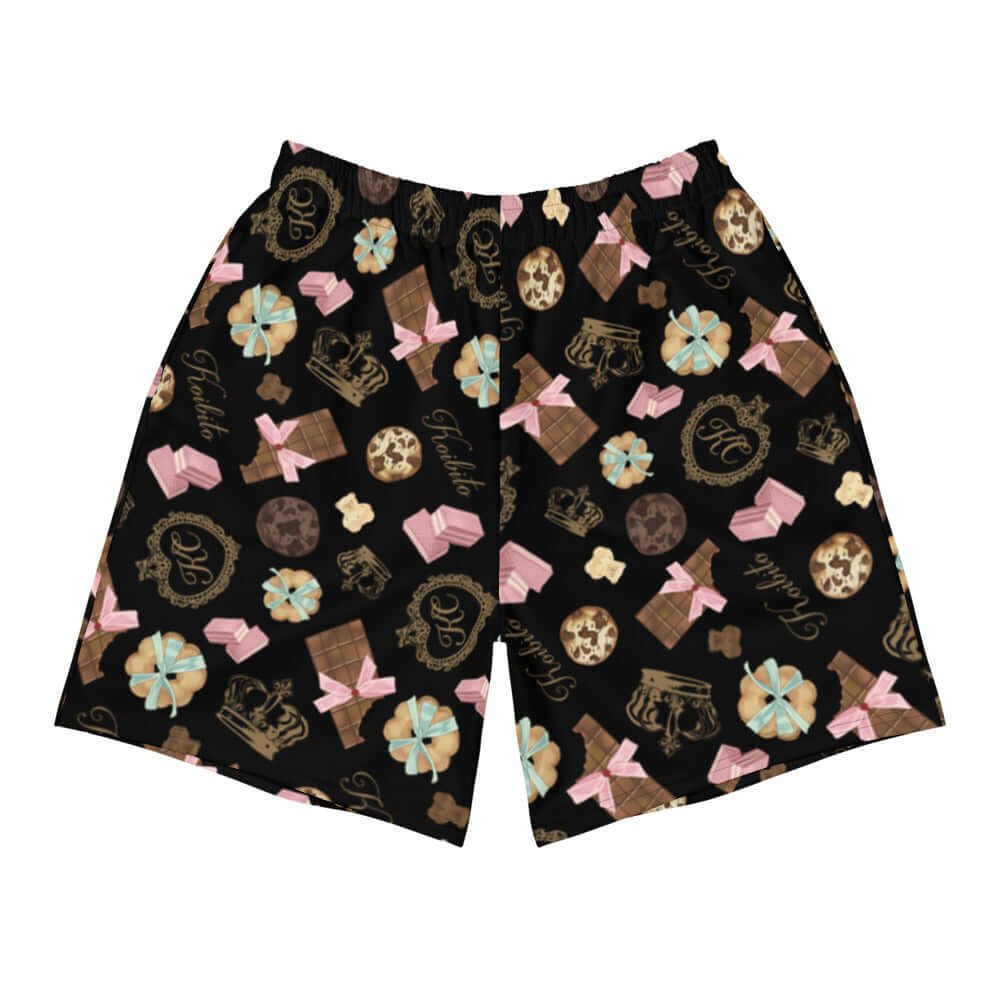 Men's Royal Cookie Athletic Shorts feature a fun pattern, perfect for any active lifestyle and easy to wear.