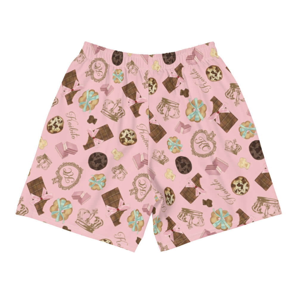 Men's Royal Cookie Athletic Shorts in a playful design, perfect for running or any active lifestyle.