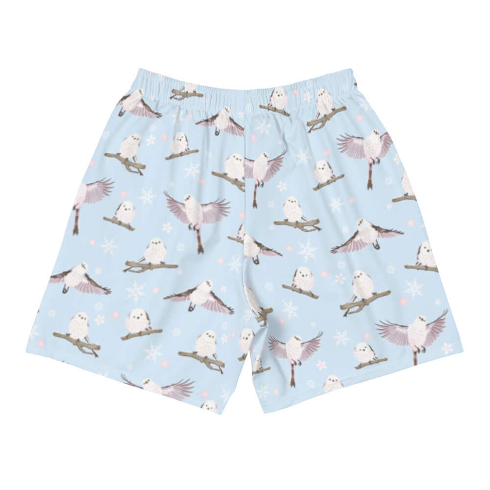 Men's Snow Bird Athletic Shorts featuring a fun bird print, perfect for running or any active lifestyle.