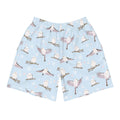 Men's Snow Bird Athletic Shorts feature a playful design, perfect for running, swimming, or lifting weights.